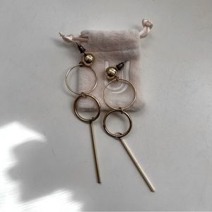 Uncommon James | Gold Statement Dangling Earrings